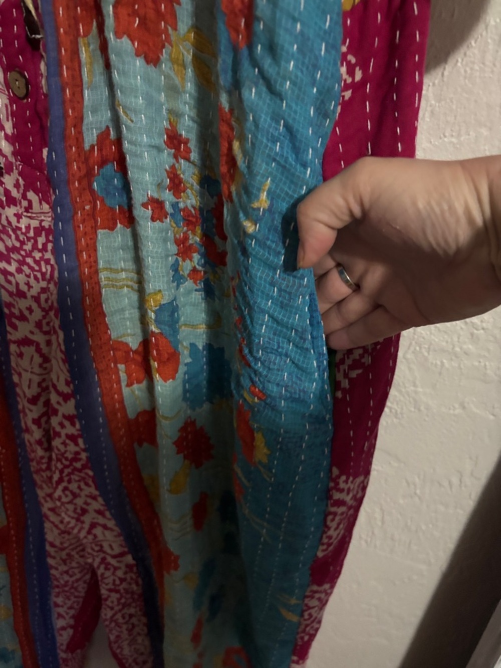 NWT Kantha Romper/Jumpsuit w/ Pockets - Picture 4 of 8